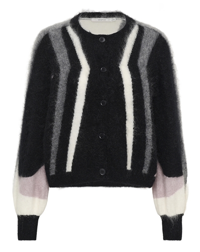Gestus - Debbie Multi Cardigan - Black/Off White/Grey/Quai